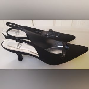 STUART WEITZMAN Rhinestone Kitten Heels 7.5 NWOT